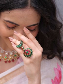 BINNI - Selene Bloom Kundan Ring