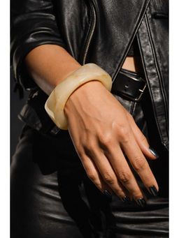 Niska - Ivory Aura Square Resin Bangle