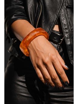 Niska - Burnt Honey Statement Resin Bangle