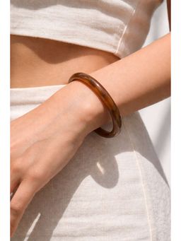 Niska - Brown Amber Resin Bangle
