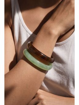 Niska - Solstice Glow Statement Bangles (Pack of 2)