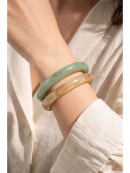 Niska - Solstice Glow Statement Bangles (Pack of 2)
