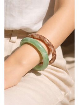 Niska - Solstice Glow Statement Bangles (Pack of 2)