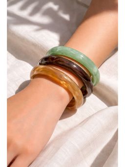 Niska - Solstice Glow Statement Bangles (Pack of 3)
