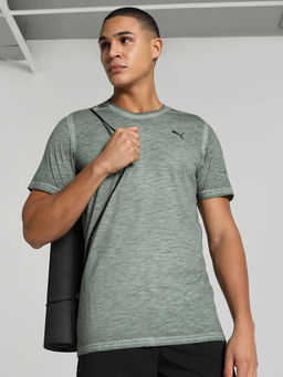 Puma - STUDIO FOUNDATION WASH Men Green T-Shirt