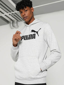 Puma - Essentials Big Logo Men Grey Hoodie