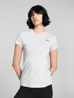 Puma - Essentials Logo Women Grey T-Shirt