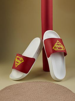 Campus - Men Open Toe Red Sliders