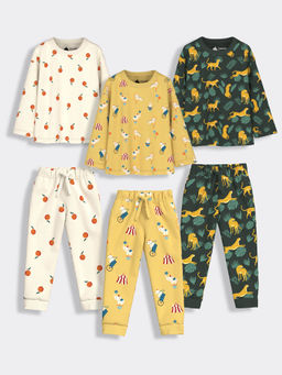 Orange Sugar - Oranges, Cheetah & Circus T-Shirt & Joggers (Pack of 3)