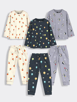 Orange Sugar - Oranges, Penguin & Hot Air T-Shirt & Joggers (Pack of 3)