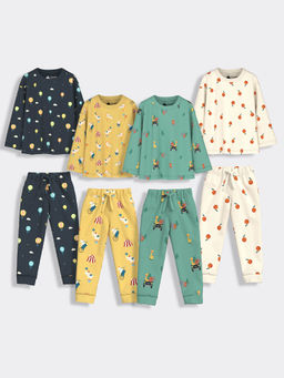 Orange Sugar - Hot Air, Jungle, Circus & Oranges T-Shirt & Joggers (Pack of 4)