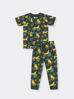 Orange Sugar - Cheetah Chase T-Shirt & Joggers (Set of 2)