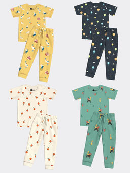 Orange Sugar - Hot Air, Jungle, Circus & Oranges T-Shirt & Joggers (Pack of 4)