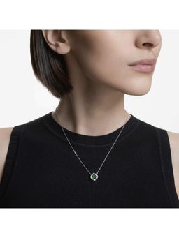 SWAROVSKI - Una Angelic Necklace Mixed Cuts Green Rhodium Plated