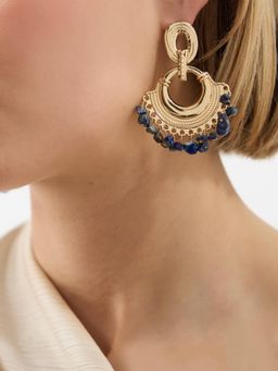 Accessorize London - Women Doorknocker Fan Drop Earrings