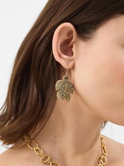 Accessorize London - Women Turtle Embellished Drop Earrings