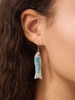 Accessorize London - Women Mini Beaded Fish Drop Earrings