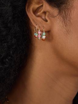 Accessorize London - Women Mini Beaded Hoop Earrings (Pack Of 3)