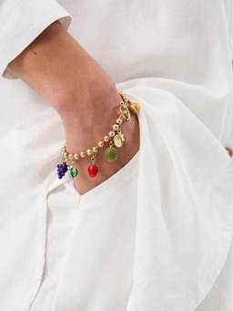 Accessorize London - Women Fruit Salad Charm Bracelet