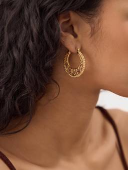 Accessorize London - Women Filigree Hoop Earrings