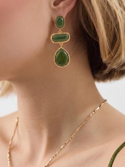 Accessorize London - Women Triple Stone Drop Earrings
