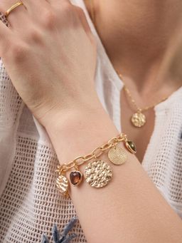 Accessorize London - Women Coin Charm Bracelet
