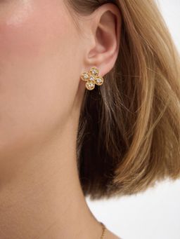 Accessorize London - Women Clover Stud Earrings