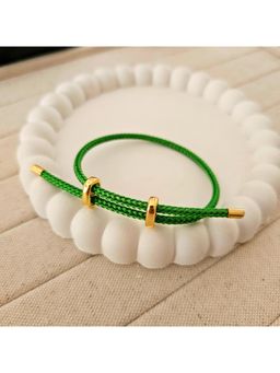 TAAHIRA JEWELLERY - 18K Gold Plated Handmade String Thread Adjustable Bracelet