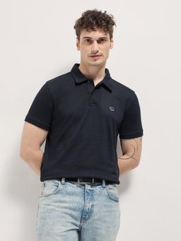 The Bear House - Mens Cotton Stripes Slim Fit Polo T-Shirt