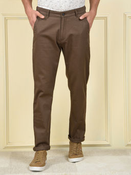 CRIMSOUNE CLUB - Men's Brown Solid Pant