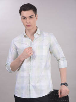 CRIMSOUNE CLUB - Multi-Color Cotton Full Sleeves Shirt