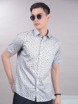 CRIMSOUNE CLUB - Men Pink Floral Print Shirt