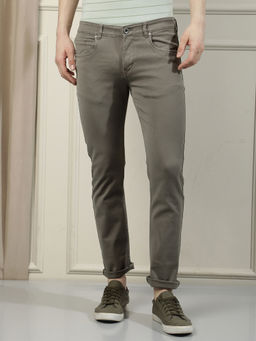 CRIMSOUNE CLUB - Men Olive Jeans