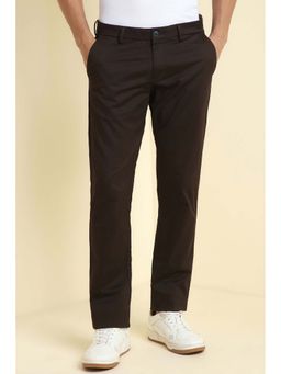 Allen Solly - Men Brown Textured Casual Trousers