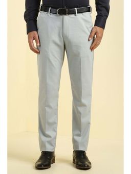 Allen Solly - Men Grey Textured Formal Trousers