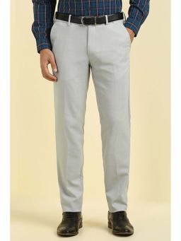 Allen Solly - Men Grey Textured Formal Trousers