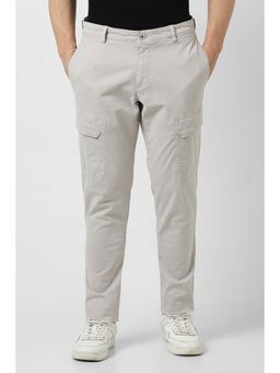 Van Heusen - Men Grey Solid Cargo