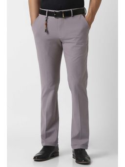 Van Heusen - Men Grey Solid Skinny Fit Chinos