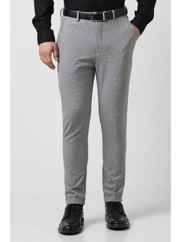 Van Heusen - Men Grey Check Trousers