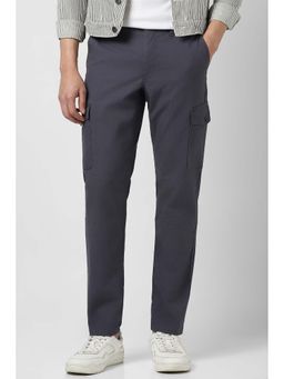 Van Heusen - Men Grey Solid Cargo