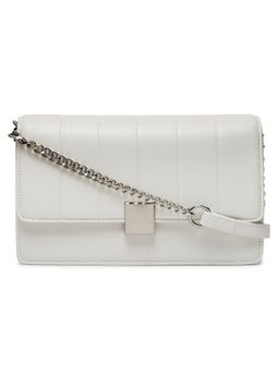 MIRAGGIO - Candace Crossbody Bag for Women with Convertible Sling/Shoulder Chain - White