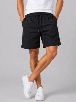 Parcel Yard - Black Men Both Side Pockets Shorts