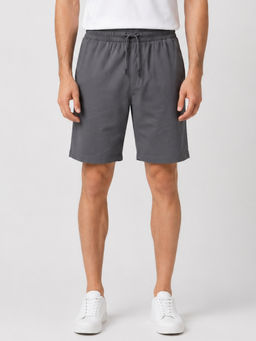 Parcel Yard - Grey Men Both Side Pockets Shorts