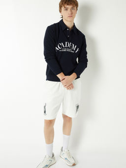 max - Blue Men Printed Sweatshirt