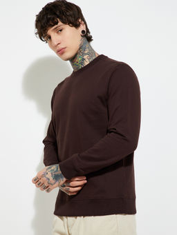 max - Brown Men Knit Sweatshirt