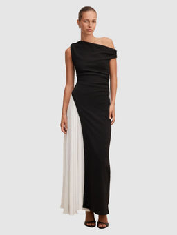 Forever New - Women Black Colorblock Polyester Dress