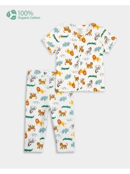 Carter's - Baby Boy Cotton Jungle Animal Print Shirt And Pant