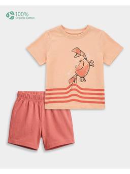 Carter's - Toddler Boys Cotton Crab Print T-Shirt And Shorts