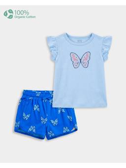 Carter's - Toddler Girl Cotton Butterfly Print T-Shirt And Shorts