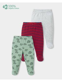 Carter's - Baby Boy Cotton Footie Pant (Pack Of 3)